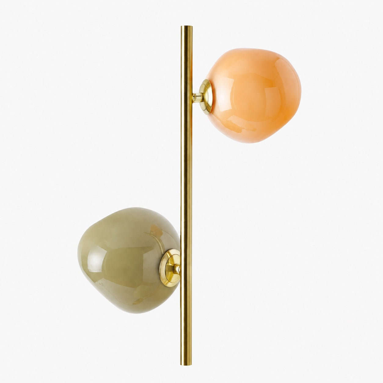 Opal Glass Floor Lamp - Modern Standing Light
