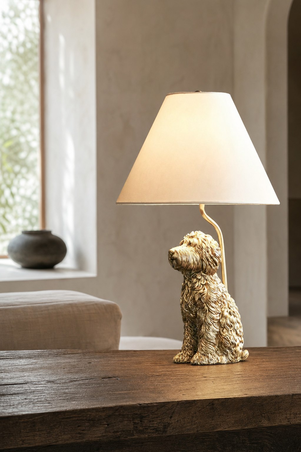 Pawdia Unique Table Lamp - Decorative Animal Bedside Lamp