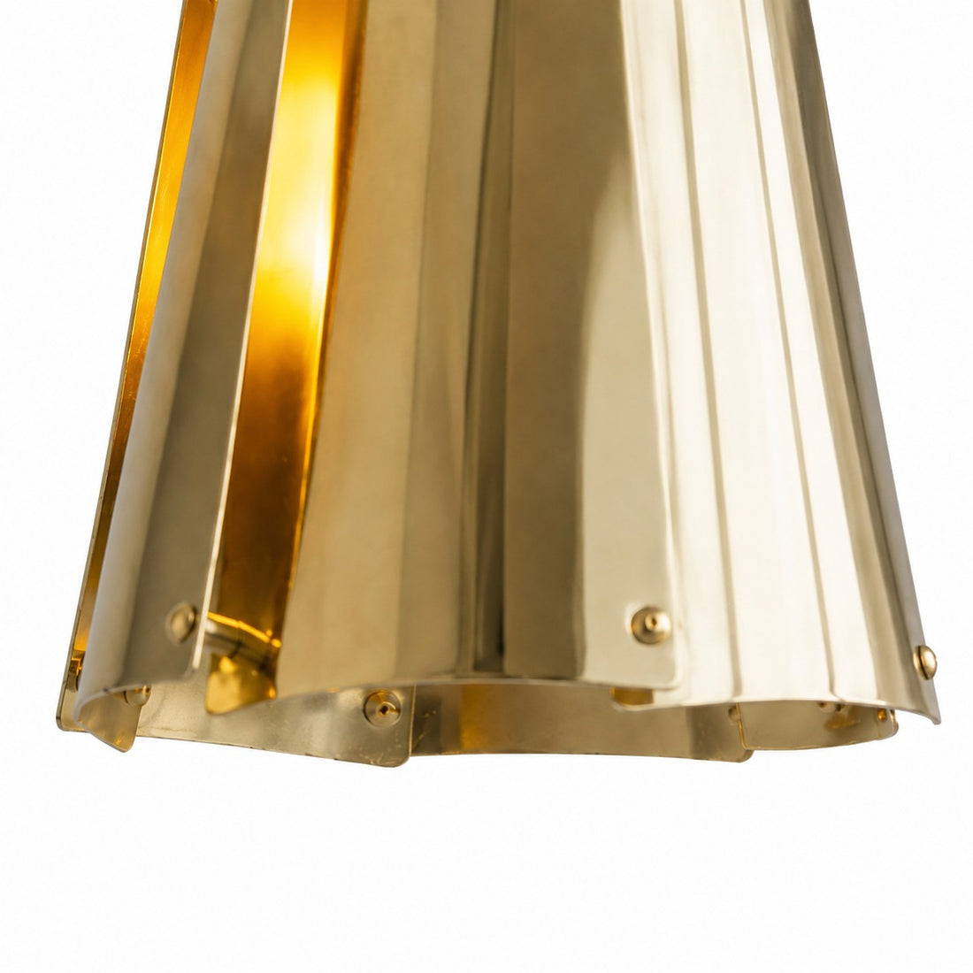 Vintage Metal Pendant Light with Layered Shade