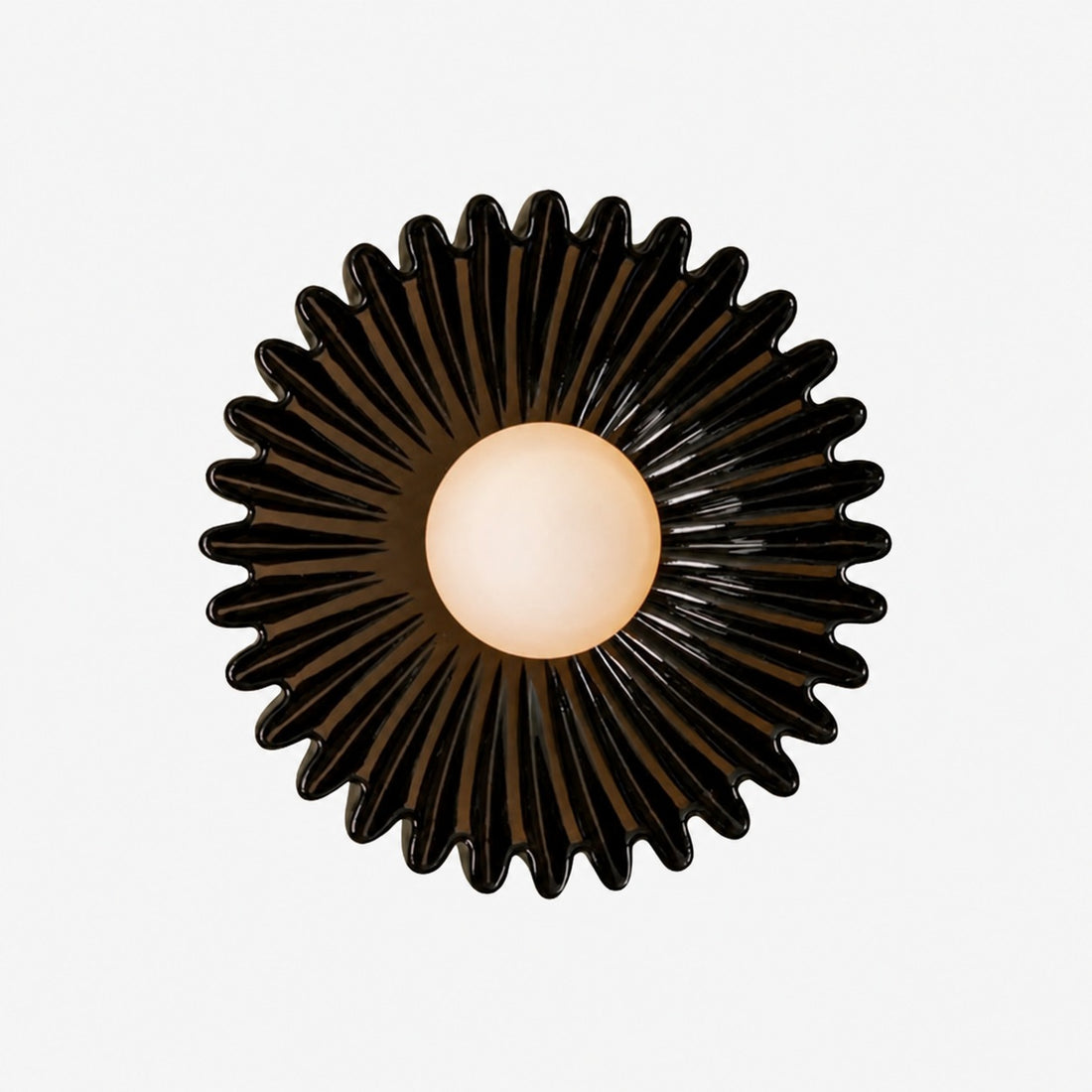 Glova Nordic Floral Ceramic Wall Light – Sculptural Accent Wall Lamp for Bedroom, Hallway, Living Room