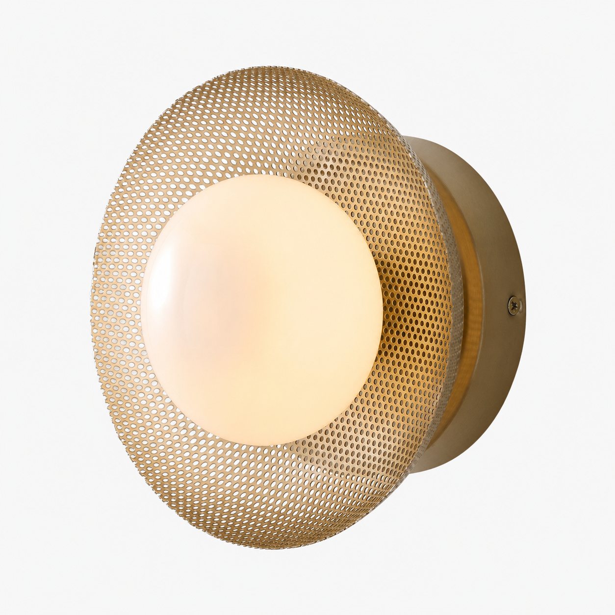 Elorina Sconce Wall Light - Textured Metal or Glass Shade