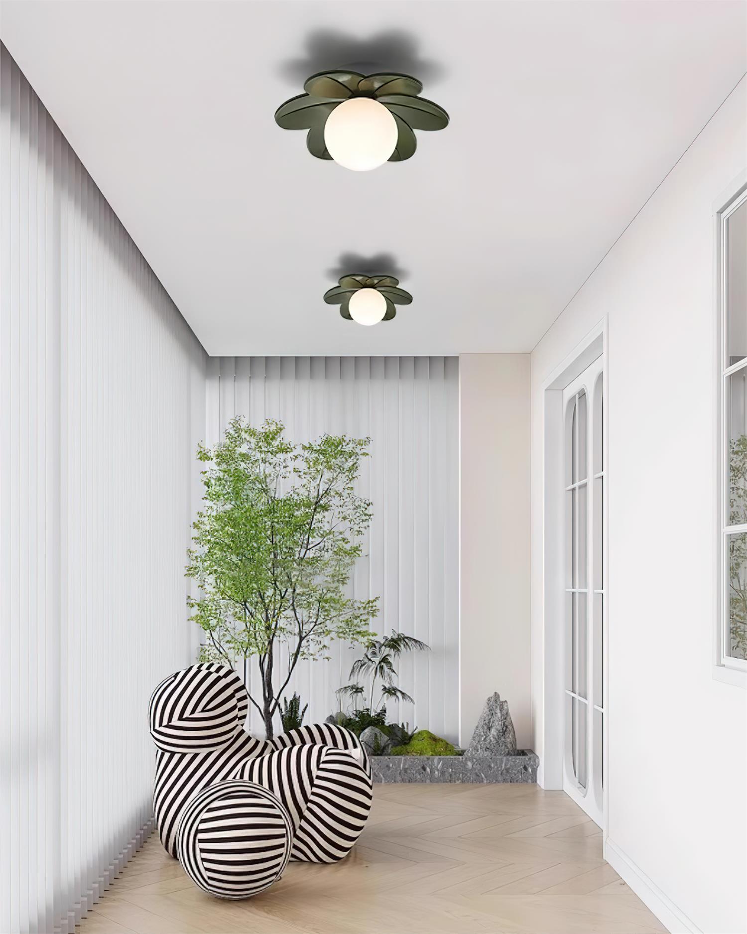 Resin Flower Ceiling Light