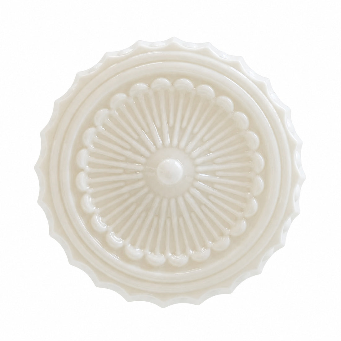 Dretta Vintage Classic Round Ceiling Light - Sculpted Art Glass Lighting Fixture for Living Room U02