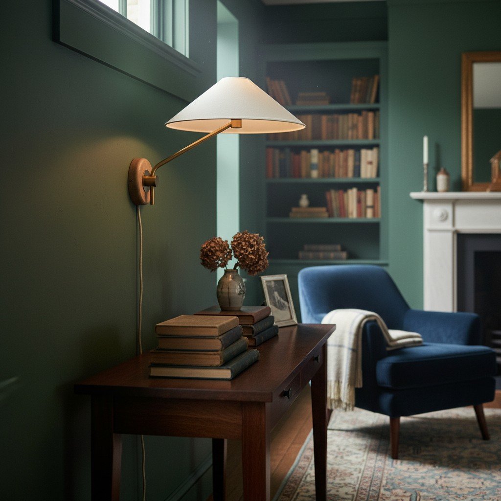 Ivoryne Pivoting Tapered Shade Light - Suitable for Modern Reading Corners