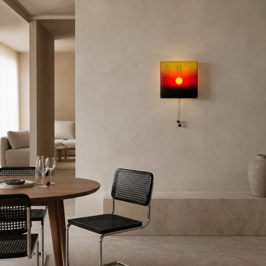 Afterglow Decorative Wall Lamp - Gradient Sunset LED Wall Lamp Suitable for Living Rooms and Bedrooms