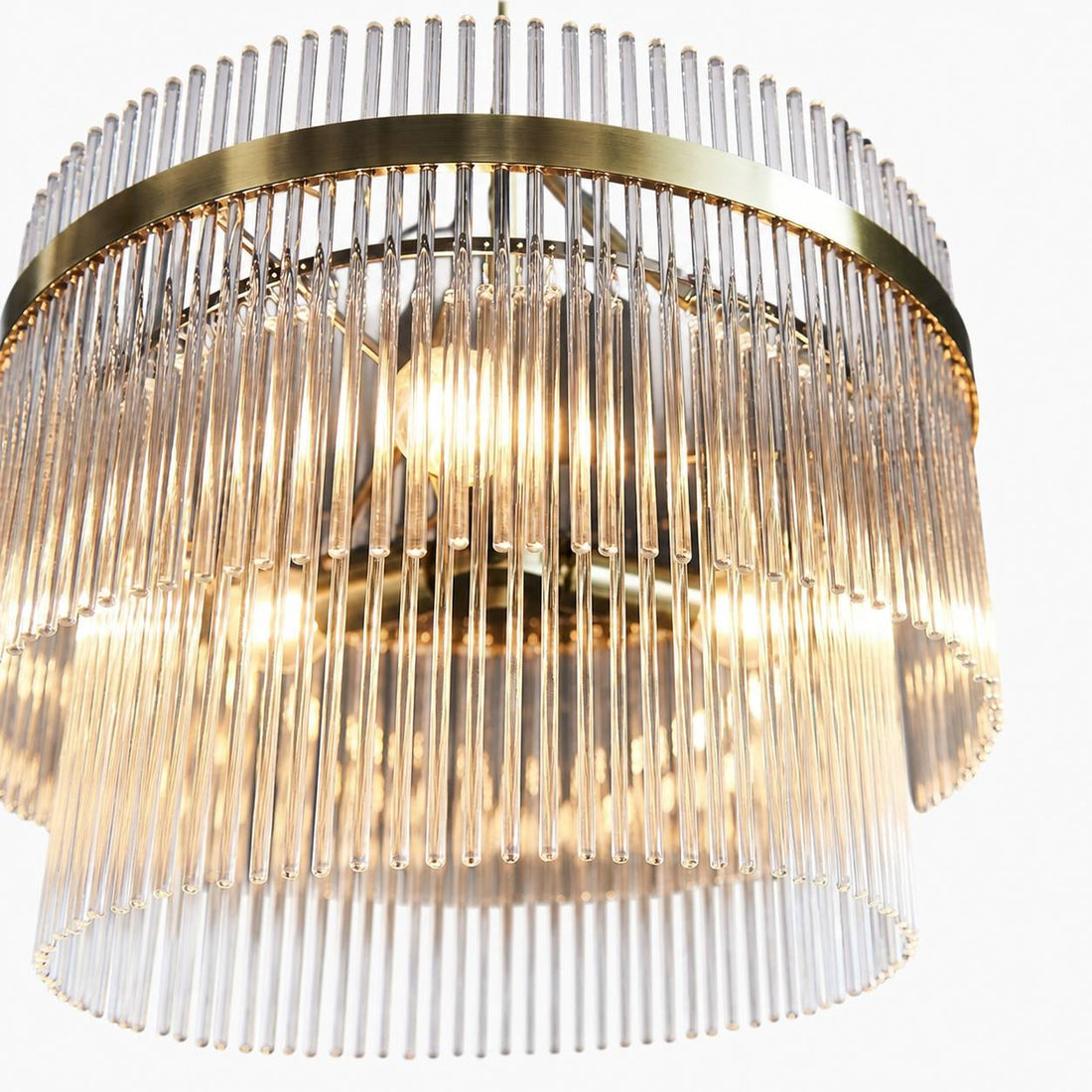 RibGlow Pendant Light – Trio Pendant with Elegant Glass Rods for Dining or Hallway