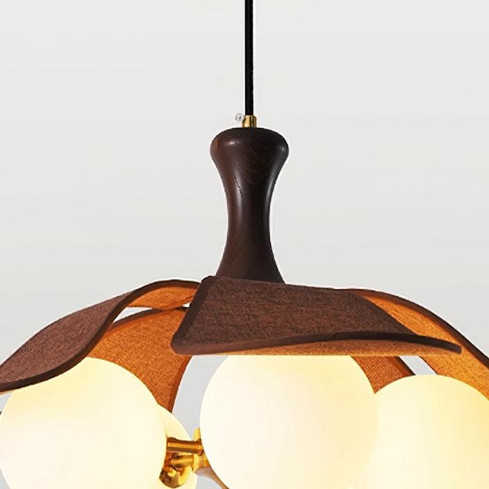 Orrise Series Sculptural Globe Cluster Pendant Lamp - Metal and Glass Pendant Light