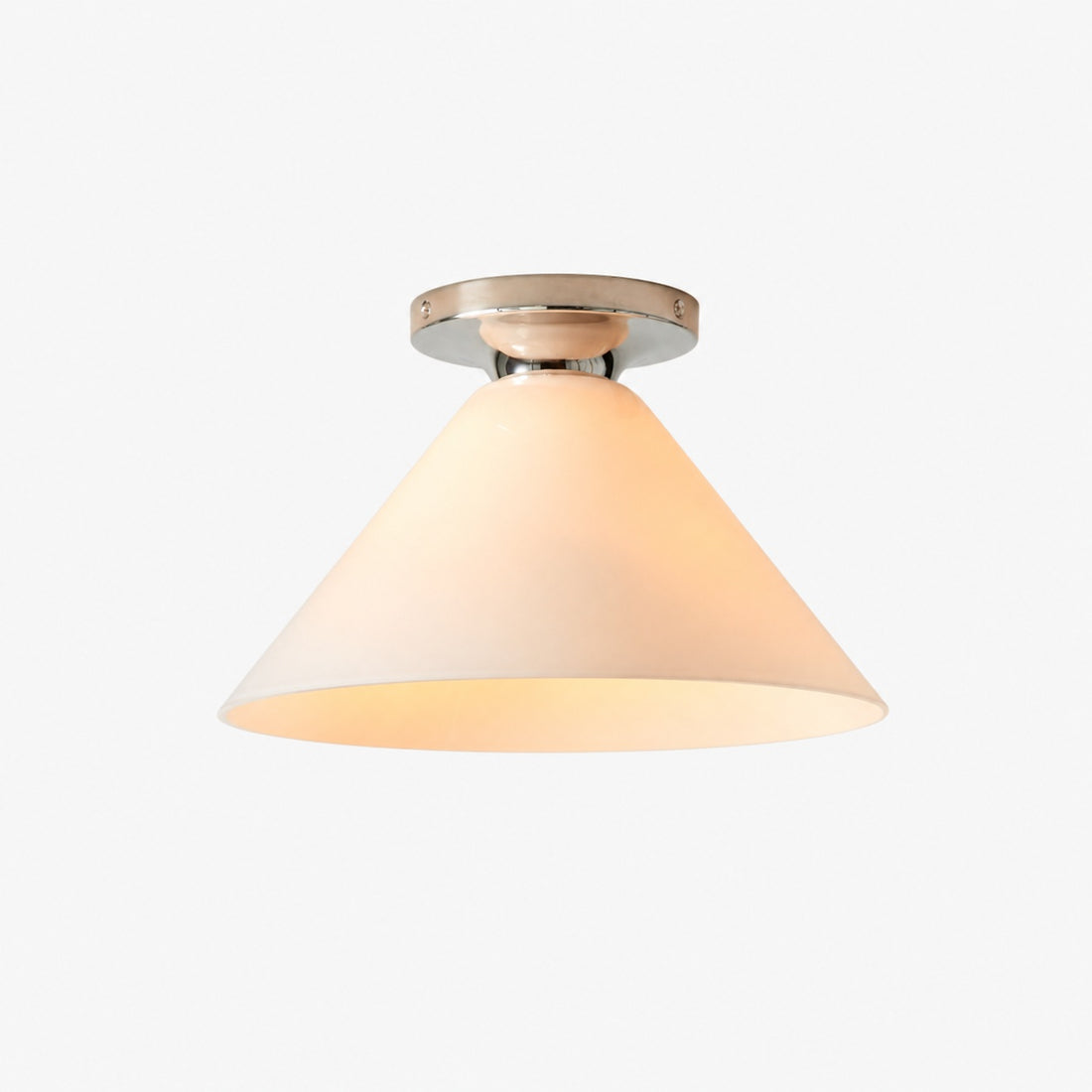 Conica Cone Flush Mount – Glass Ceiling Light for Modern Spaces