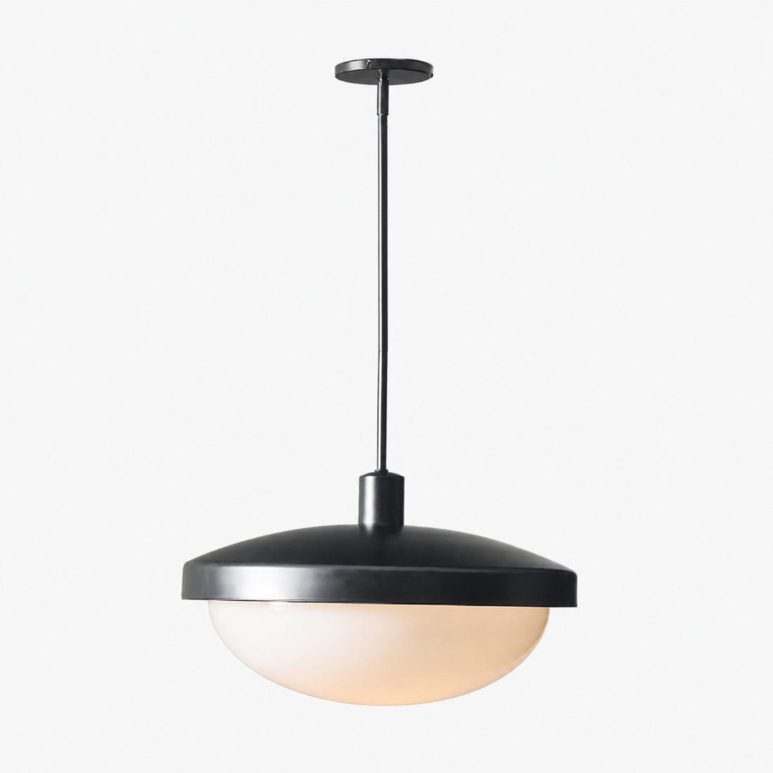 Rolvona Globe Pendant Light - Modern Oval Shade Hanging Lamp