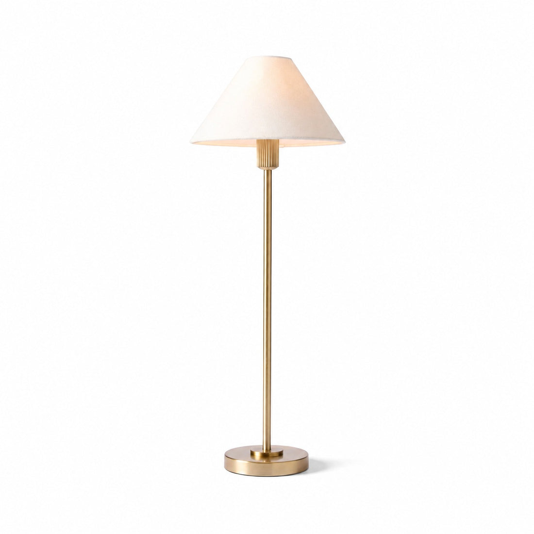 Diora Table & Floor Lamps - Linen Shade Modern Linear Style Sophisticated Accent