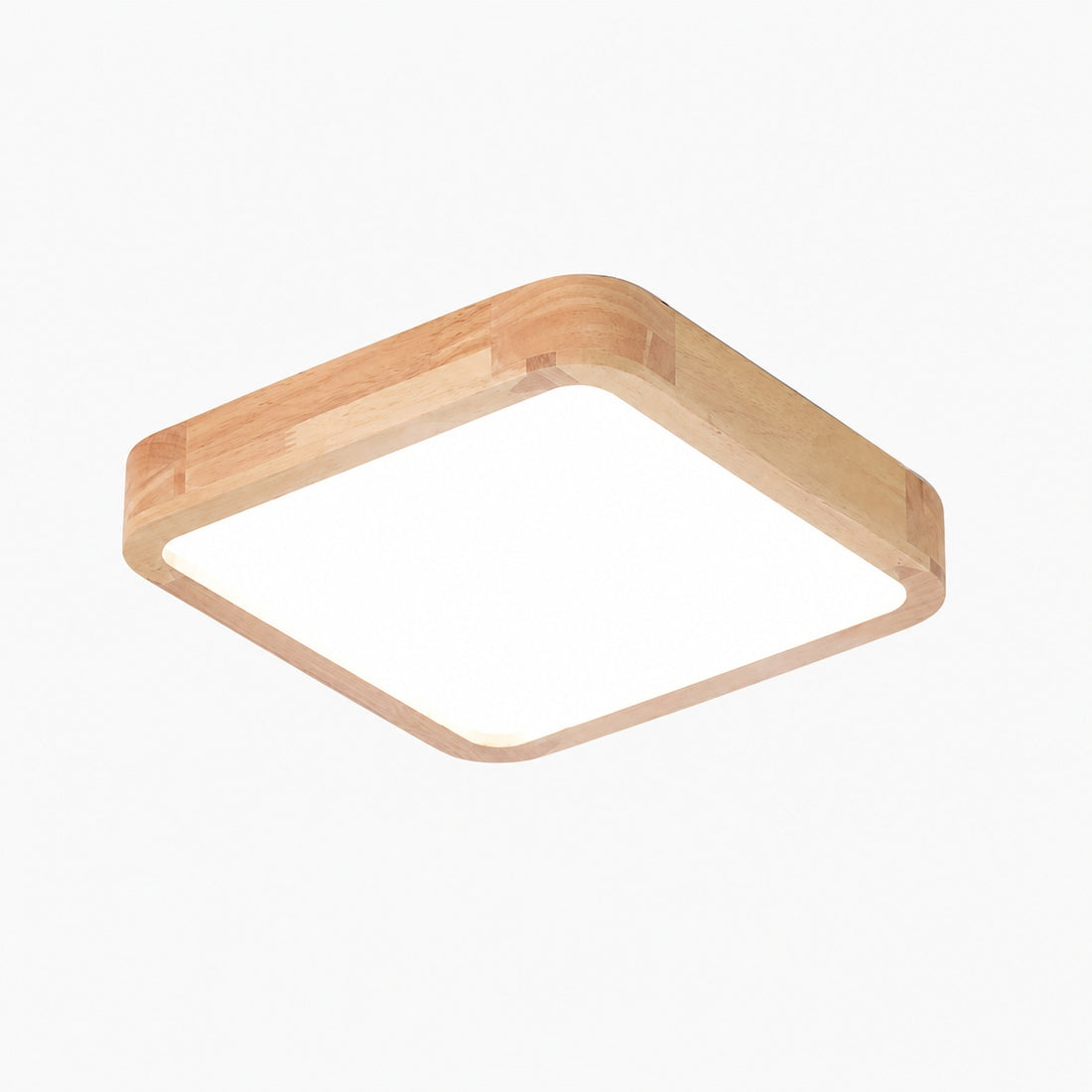 LignoForma Geometric Shape Ceiling Light - Contemporary Wood LED Ceiling for Bedroom and Lounge