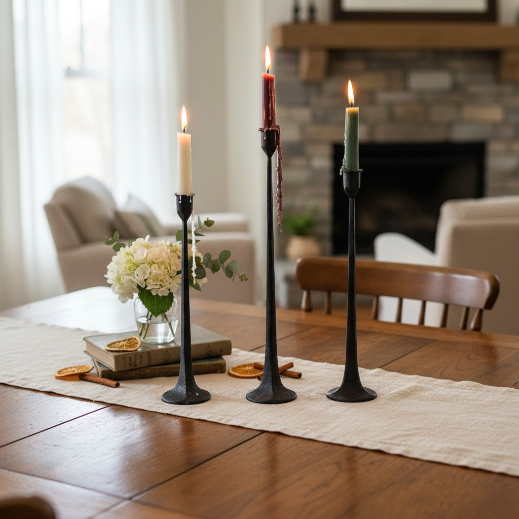 Tegna Modern Tall Candle Stands - Elegant Home Décor for Dining