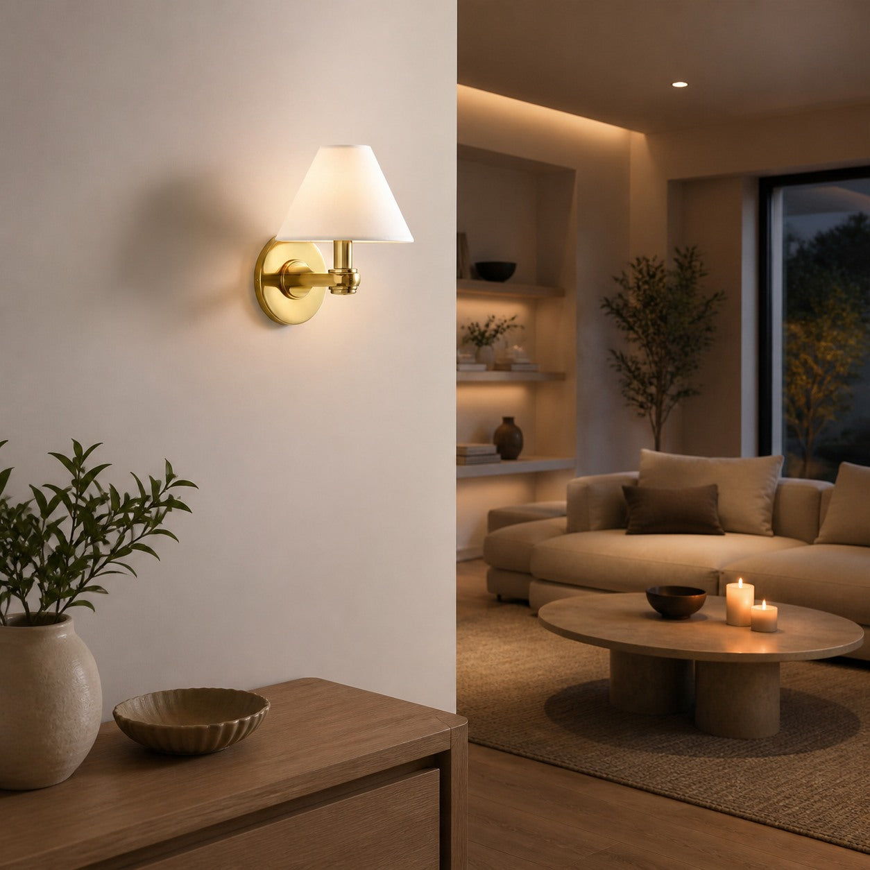 Roven Metal Sconce - Single and Triple Wall Light for Living Room