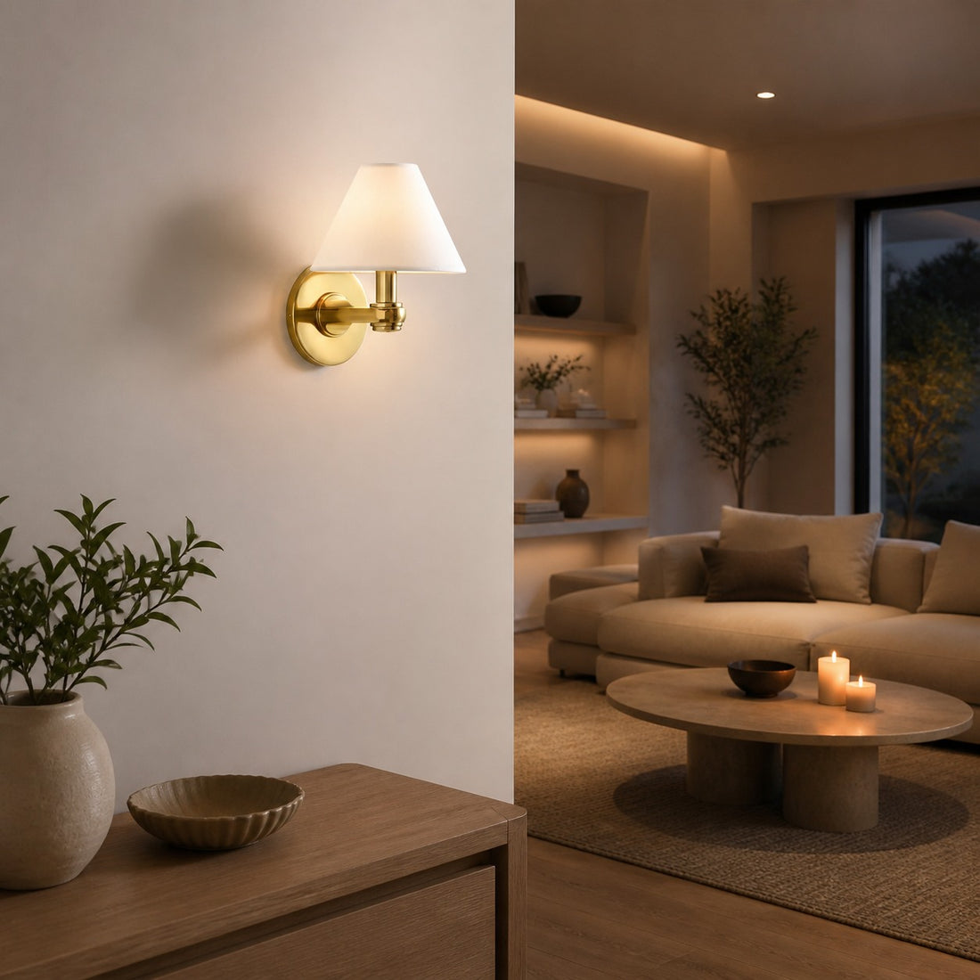 Roven Metal Sconce - Single and Triple Wall Light for Living Room