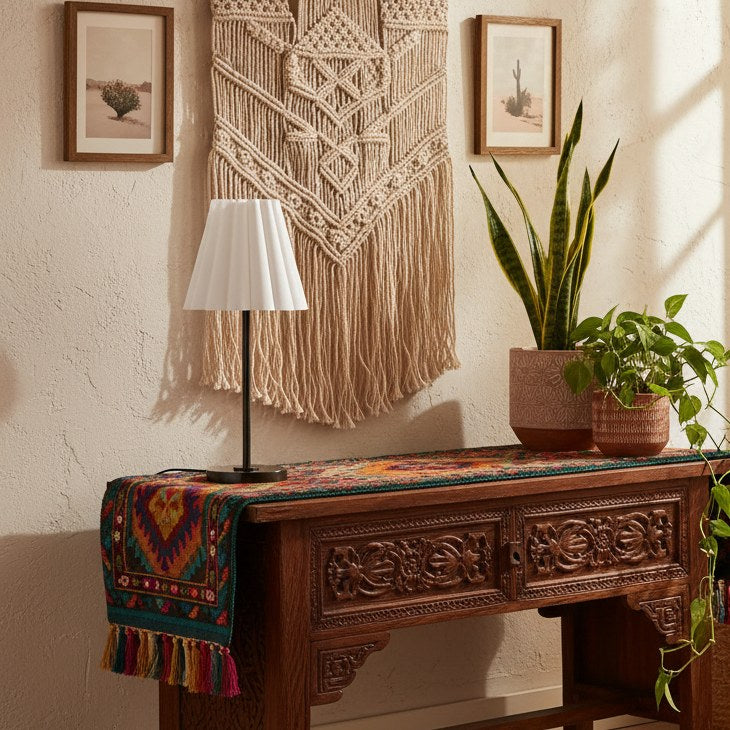 Ruffmeto Transitional Slim Table Lamp – Sculptural Shade Lighting for Living Room or Bedroom