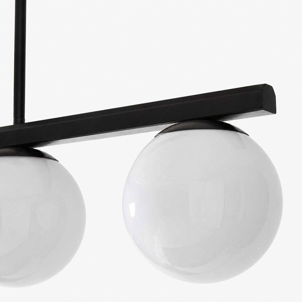 Brelia Round Light Chandelier - Modern Milk Glass Globe Ceiling Light