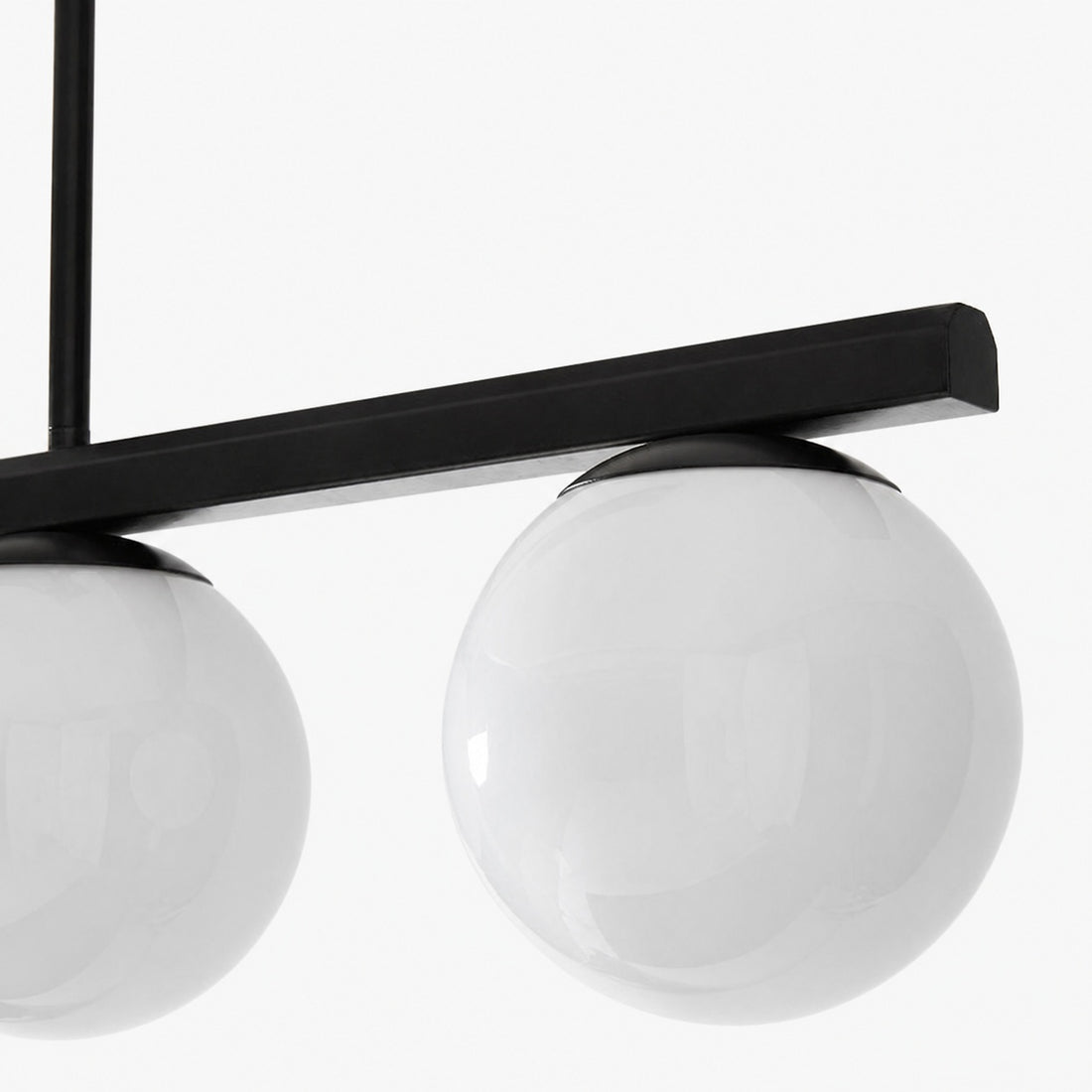 Brelia Round Light Chandelier - Modern Milk Glass Globe Ceiling Light