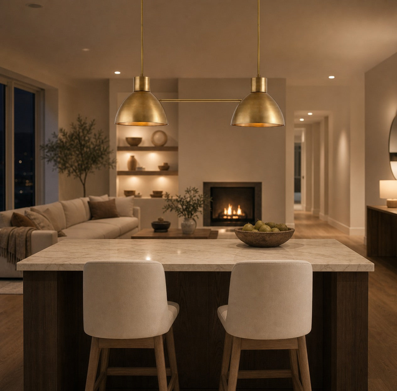 Glavira Recycled Glass Pendant Collection - Modern Kitchen Lighting