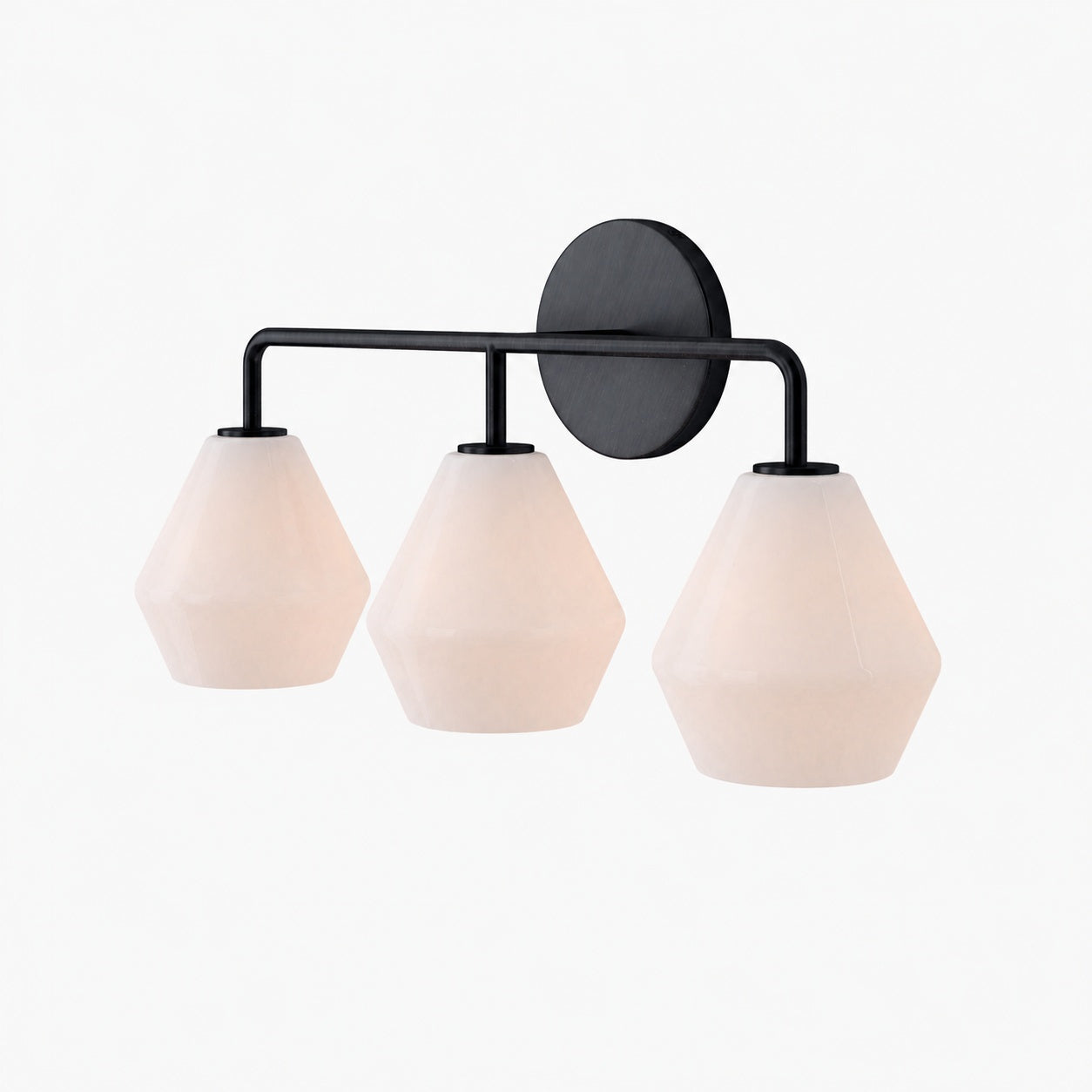 Merin Multi Head Dressing Table Wall Lamp - Metal And Glass Sculptural Lamp