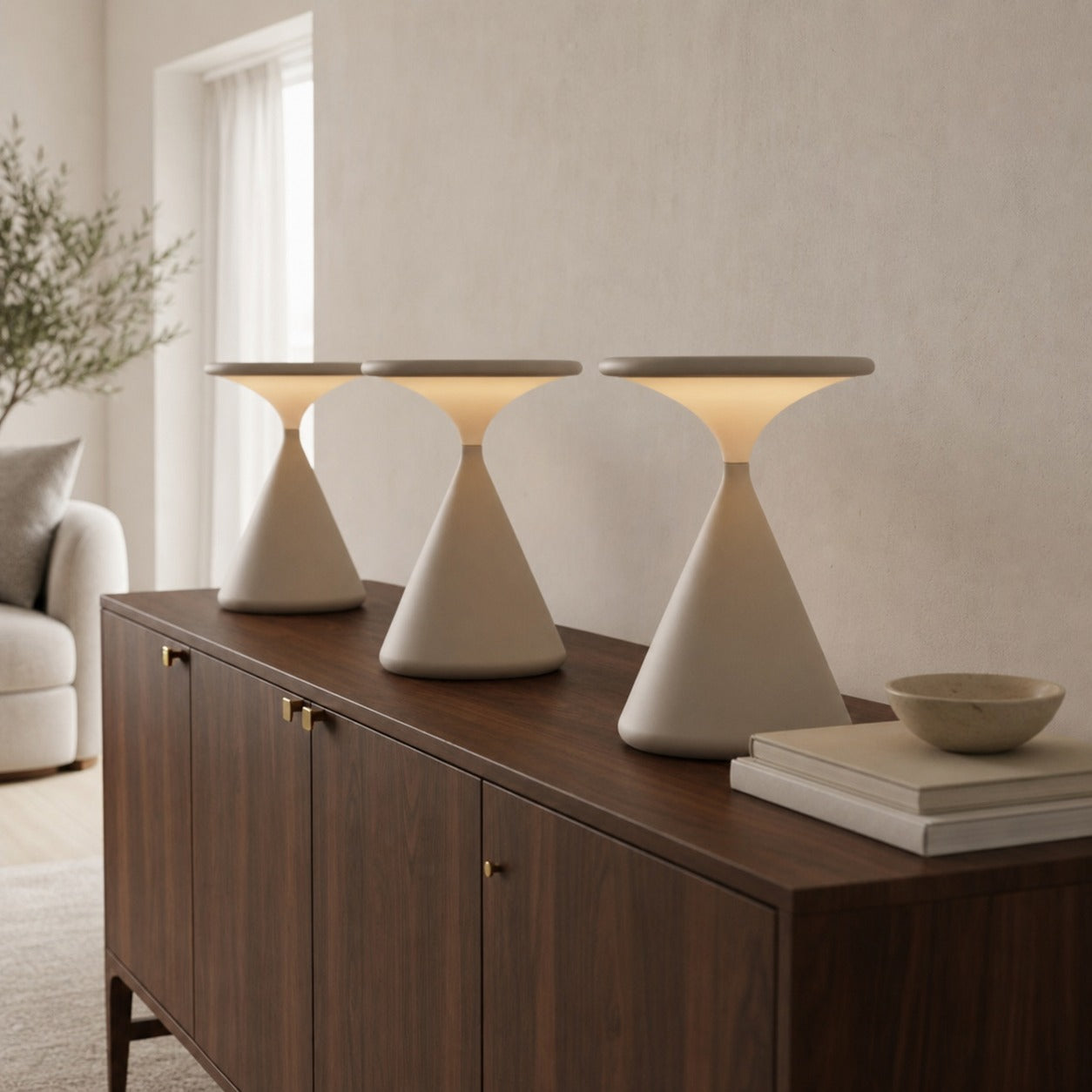 Nomade Portable LED Table Lamp – Minimal Silhouette Modern Design for Home Patio N40