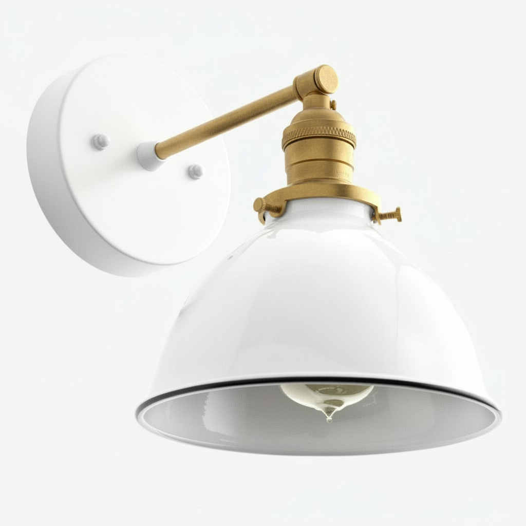 Conique Metal Contemporary Wall Light – Durable Metal Sconce for Bathroom or Hallway