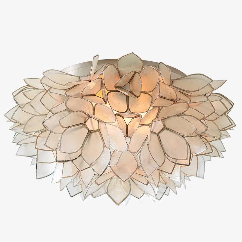 Florina Petal Flush Mount Light – Decorative Shell Petal Ceiling Fixture