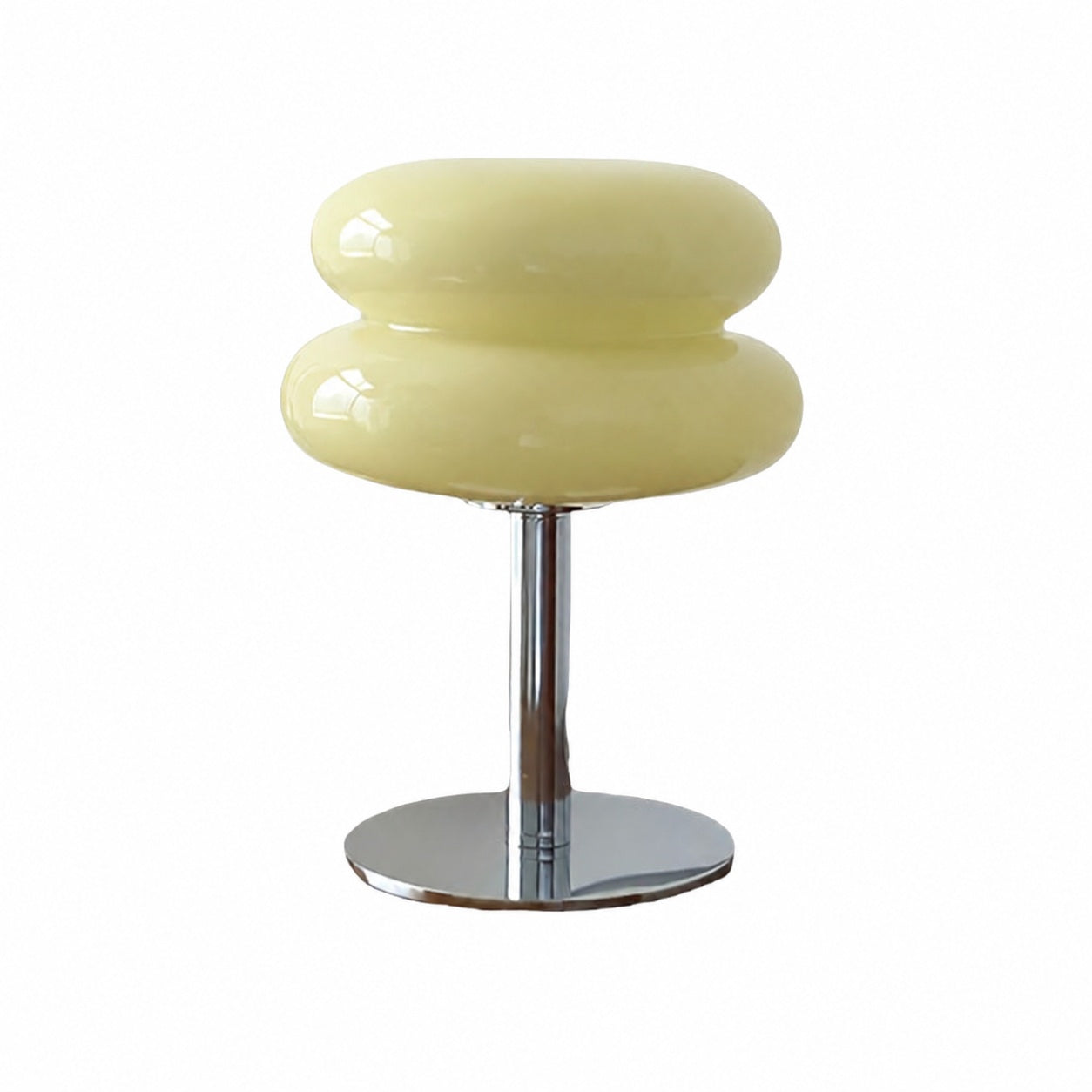 Glasentro Bauhaus Table Lamp Geometric Glass Design Modern Accent for Living Room N12