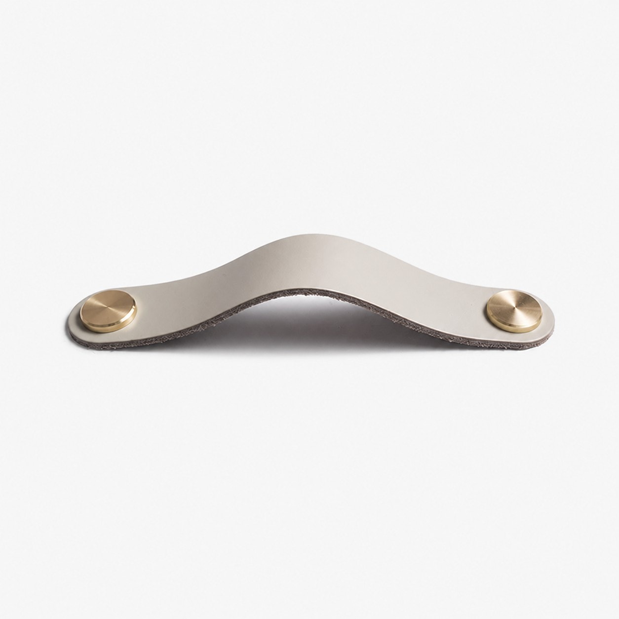 Cowhide leather and brass cabinet pull handle color and size option