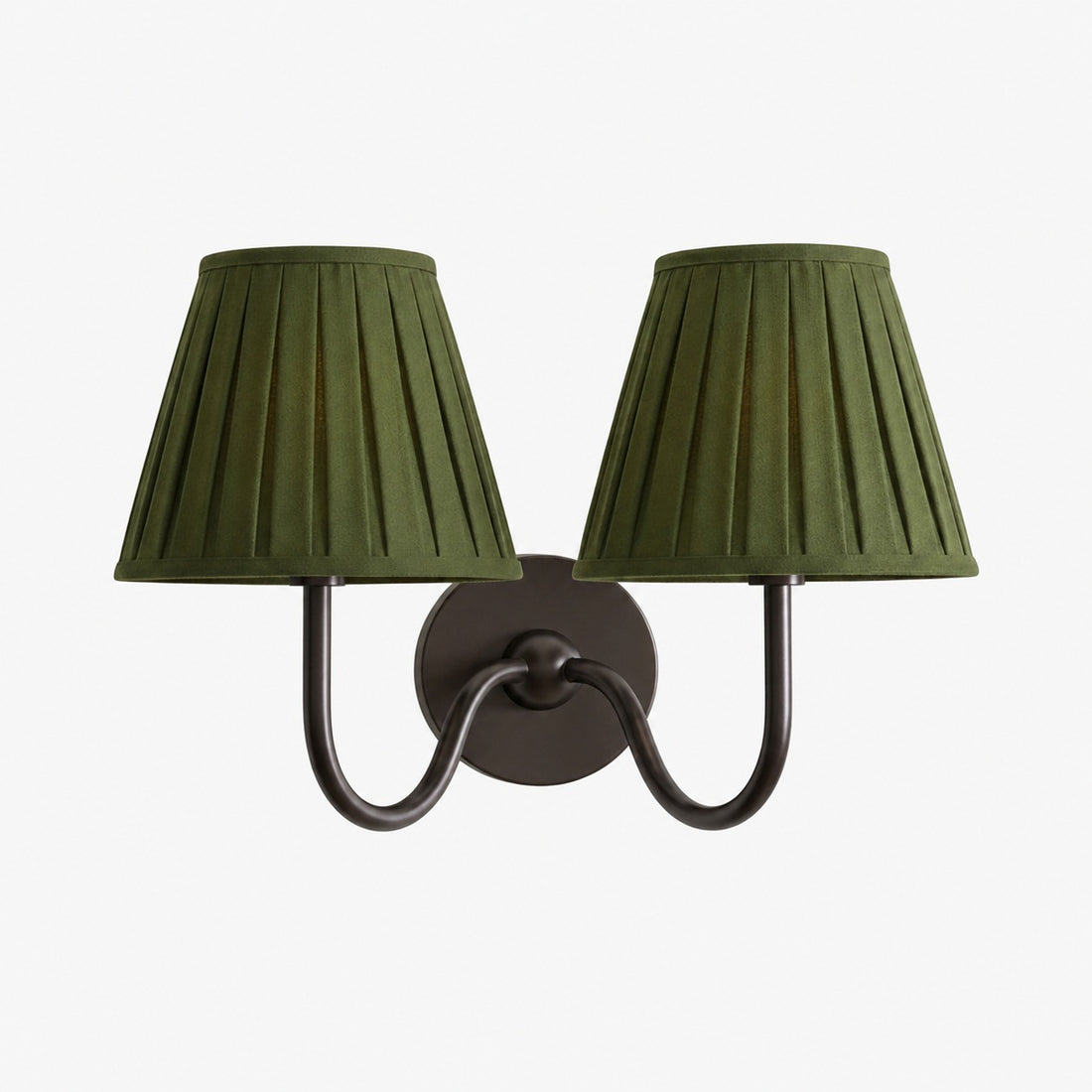 Luvora Vintage Pleated Shade Wall Lamp - Modern Brass Linen Wall Lighting