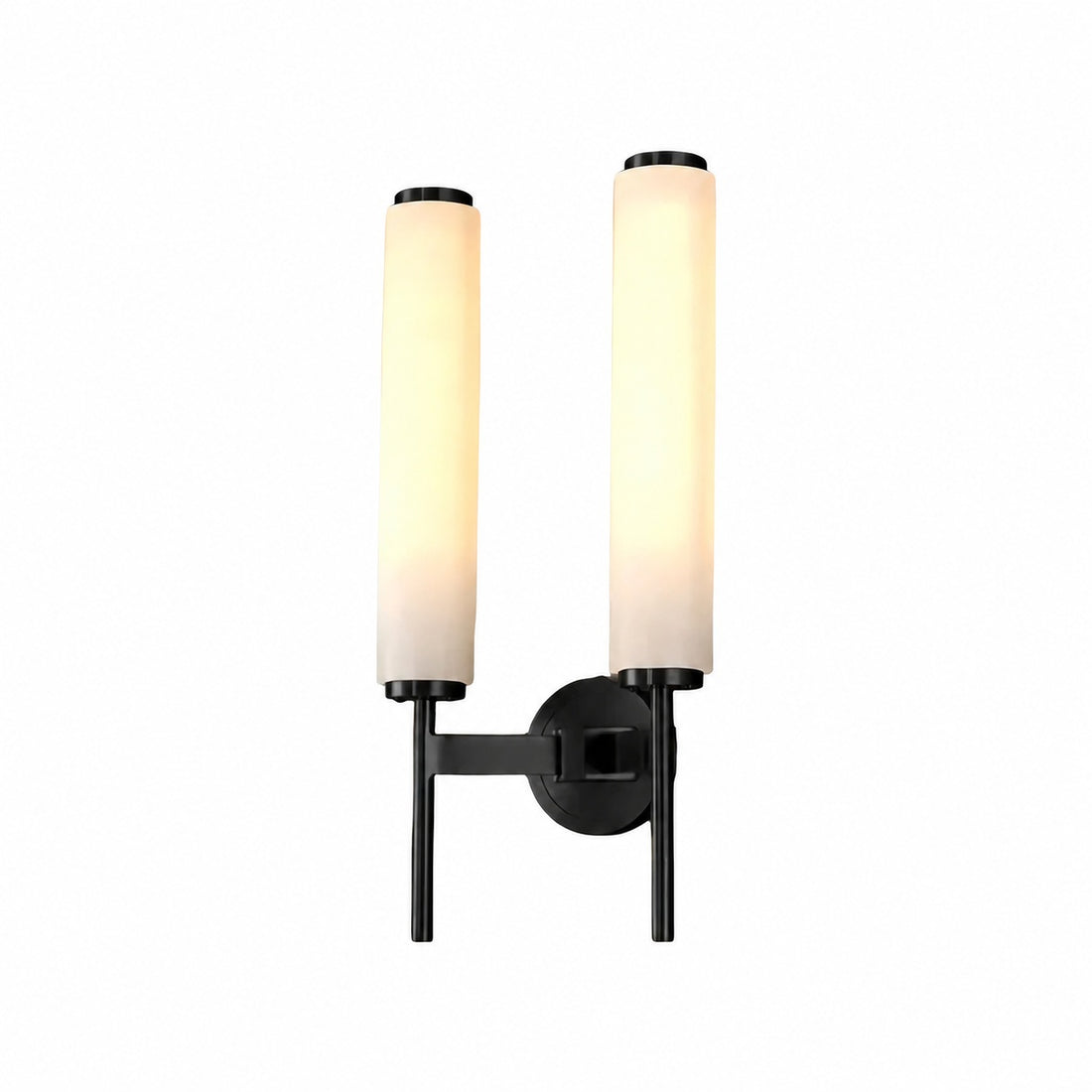 Solaryx Modern Alabaster Wall Sconce - Sculptural Living Room Mounted Light
