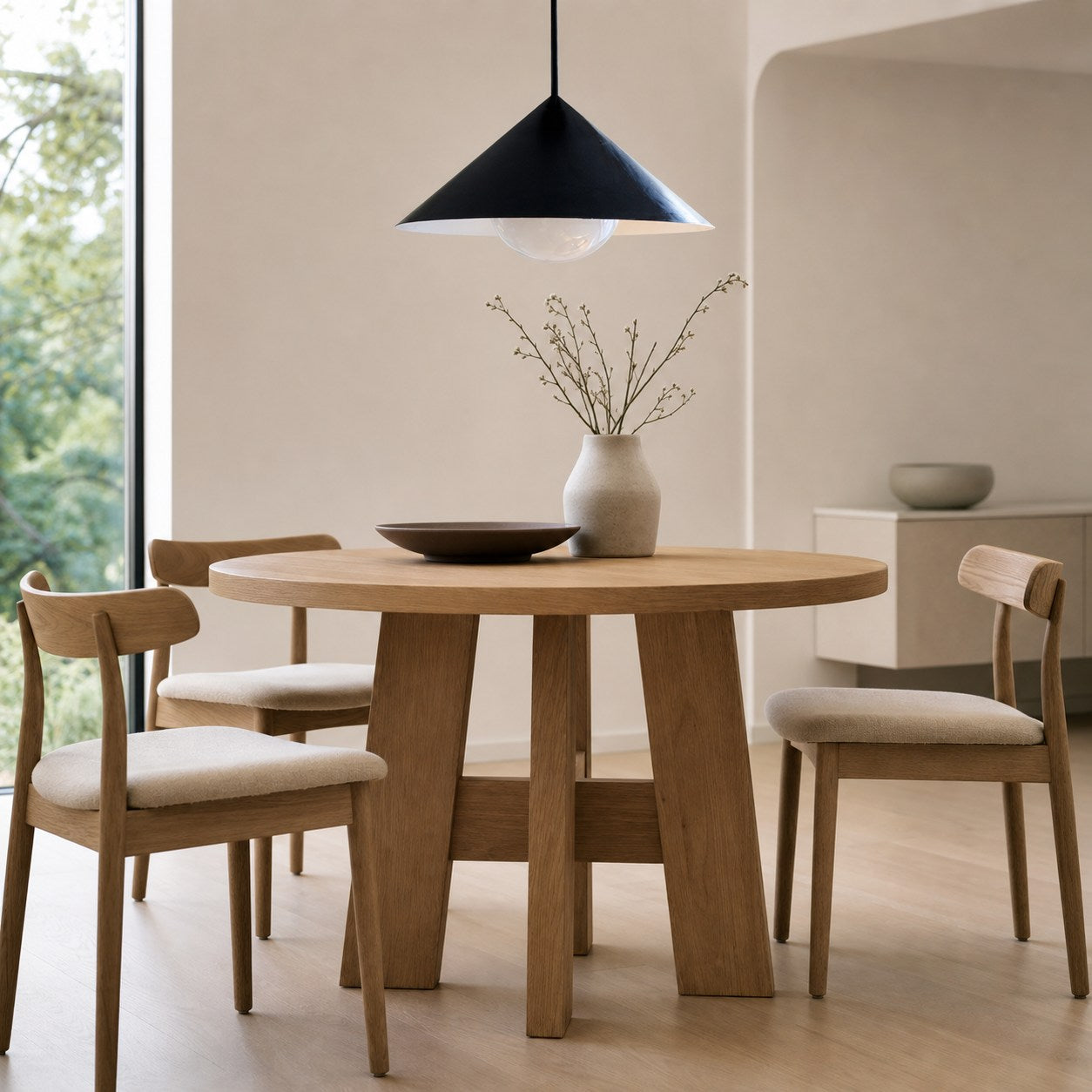 Brivana Adjustable Pendant – Cone Shade Light for Kitchen or Dining