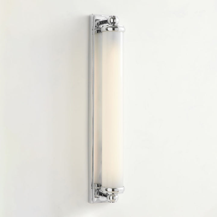 Kalvora Extra Long Tube Wall Sconce - Chrome Modern Light Fixture