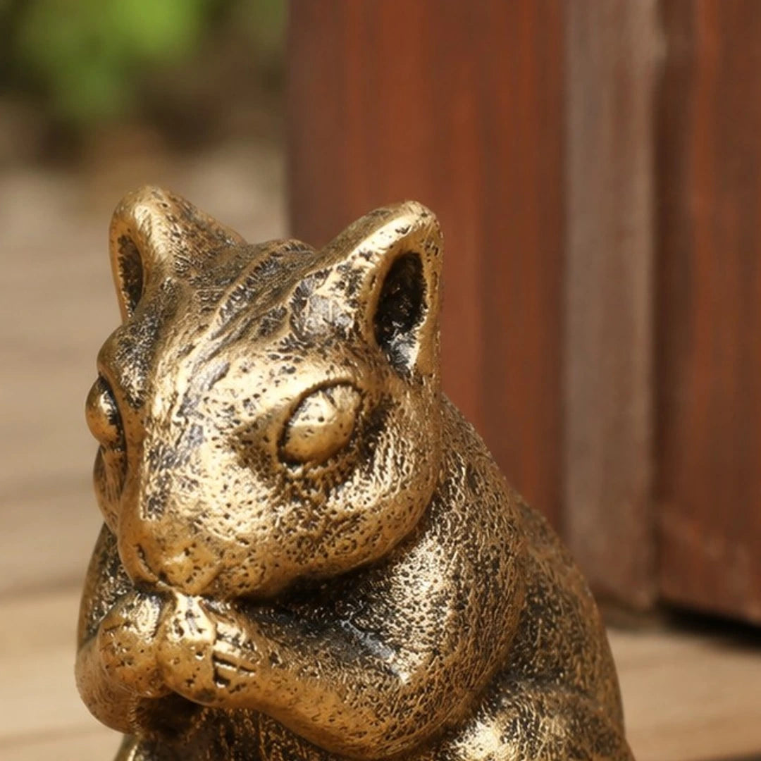 Bronze Guardian sculptural profile detail