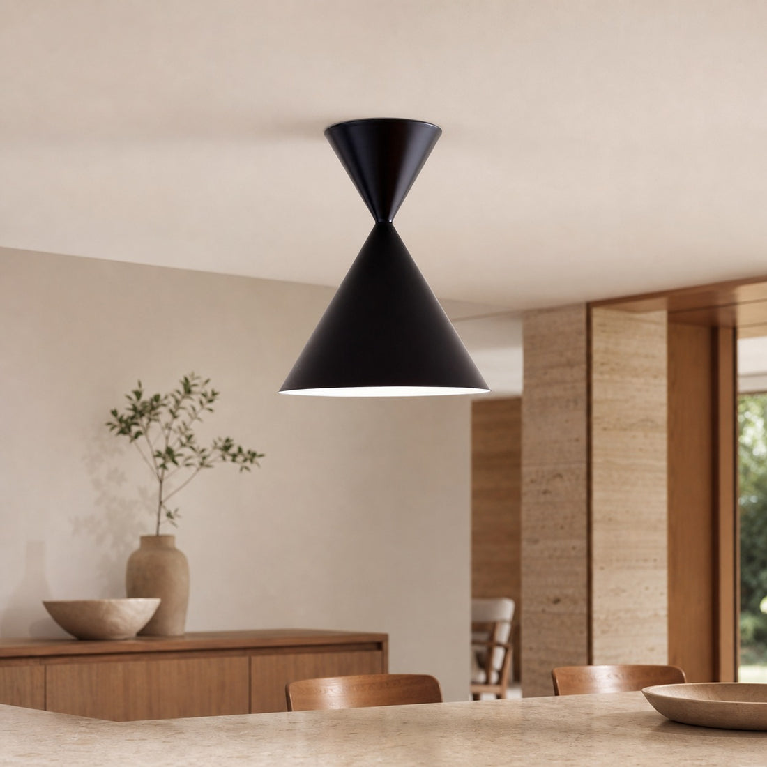 Brivana Semi-Flush Ceiling Light - Modern Home Lighting