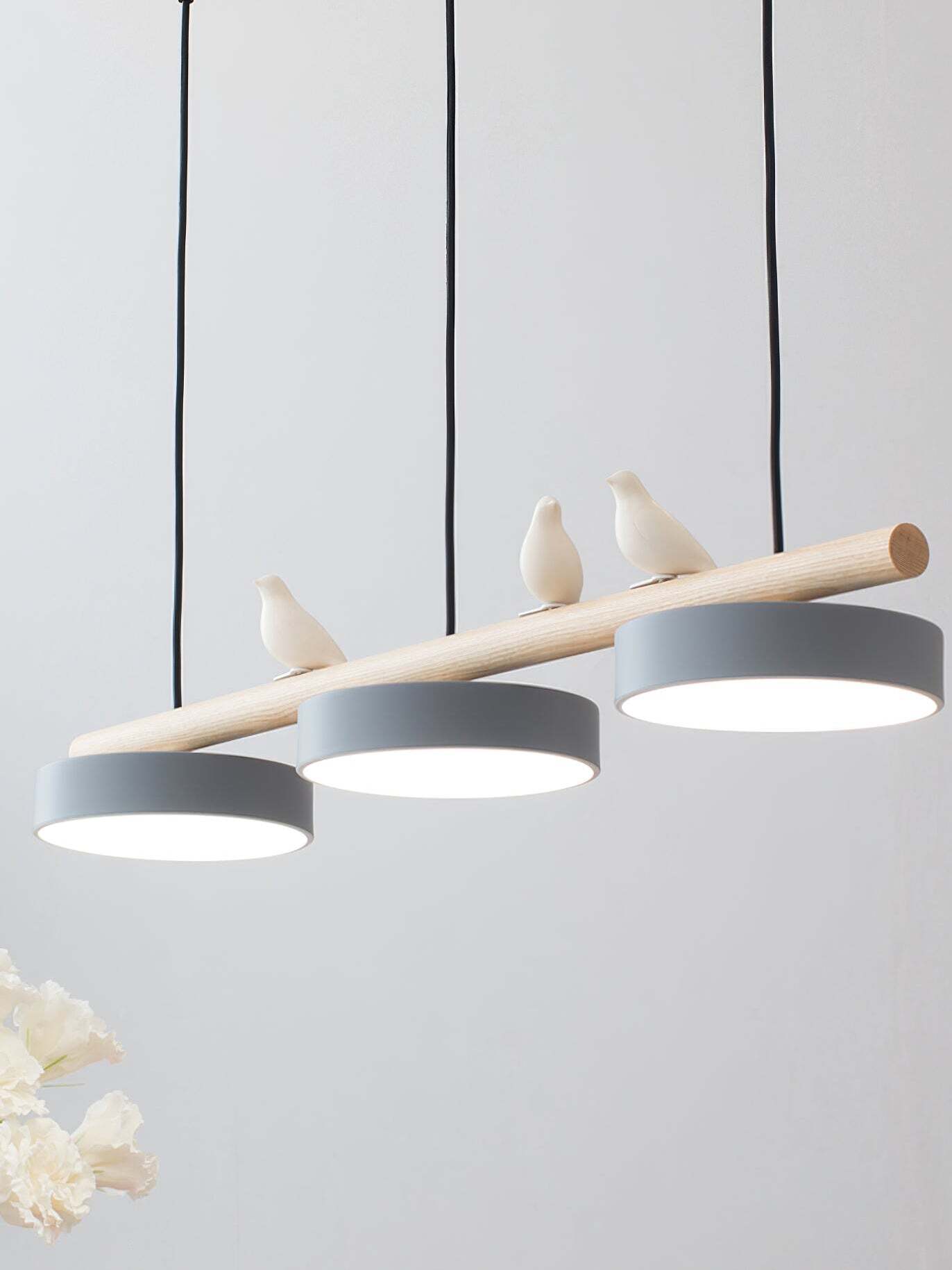 Creative Branch Bird Shaped Pendant Lamp