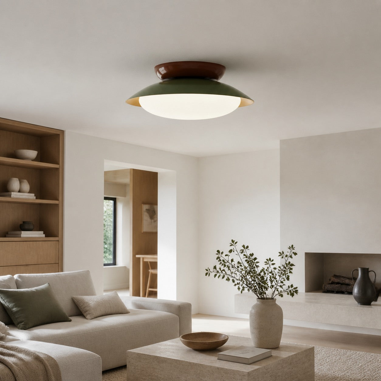 Heliora Modern Dome Ceiling Light – Minimalist Retro Style for Living Spaces