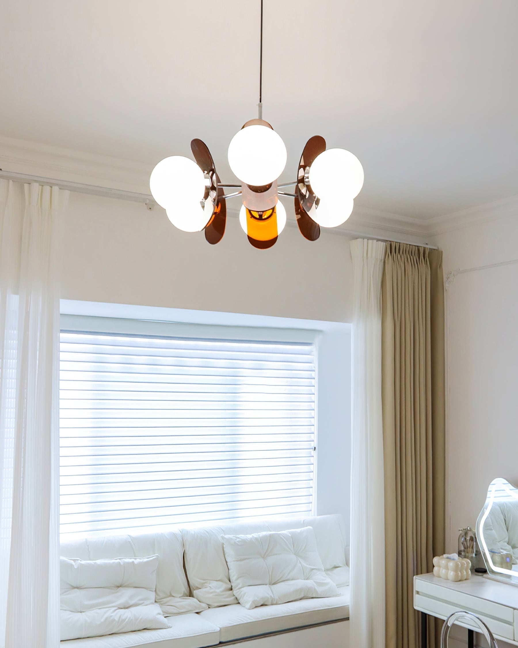 Modern Skateboard Shape Chandelier