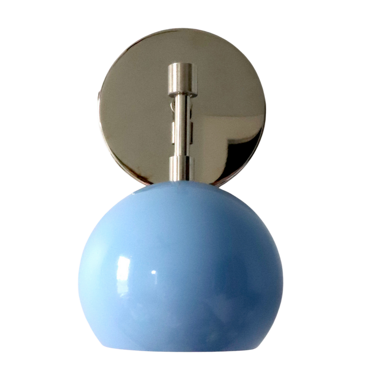 Modern Stylish Navy Globe Accent Wall Sconce