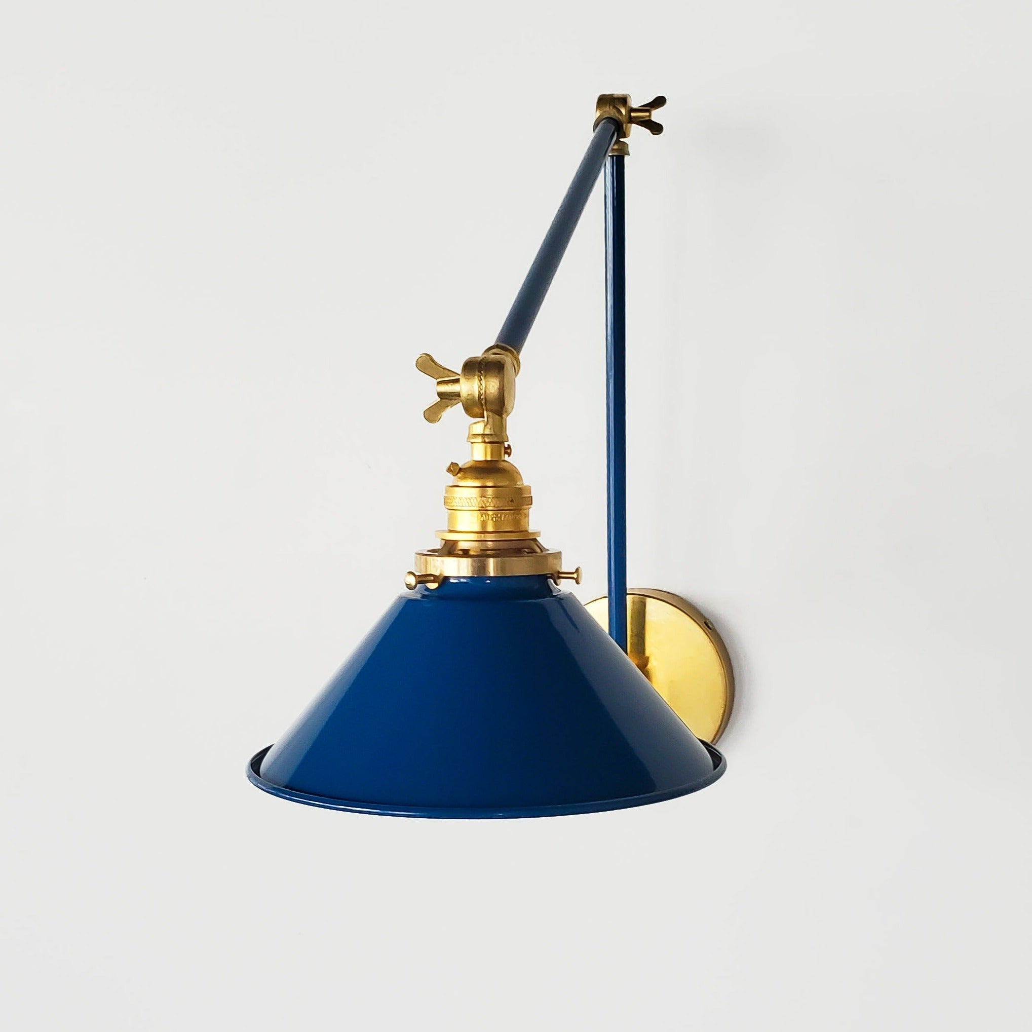 Classic Wall Mounted Cone Adjustable Sconce For Bedroom & Desk