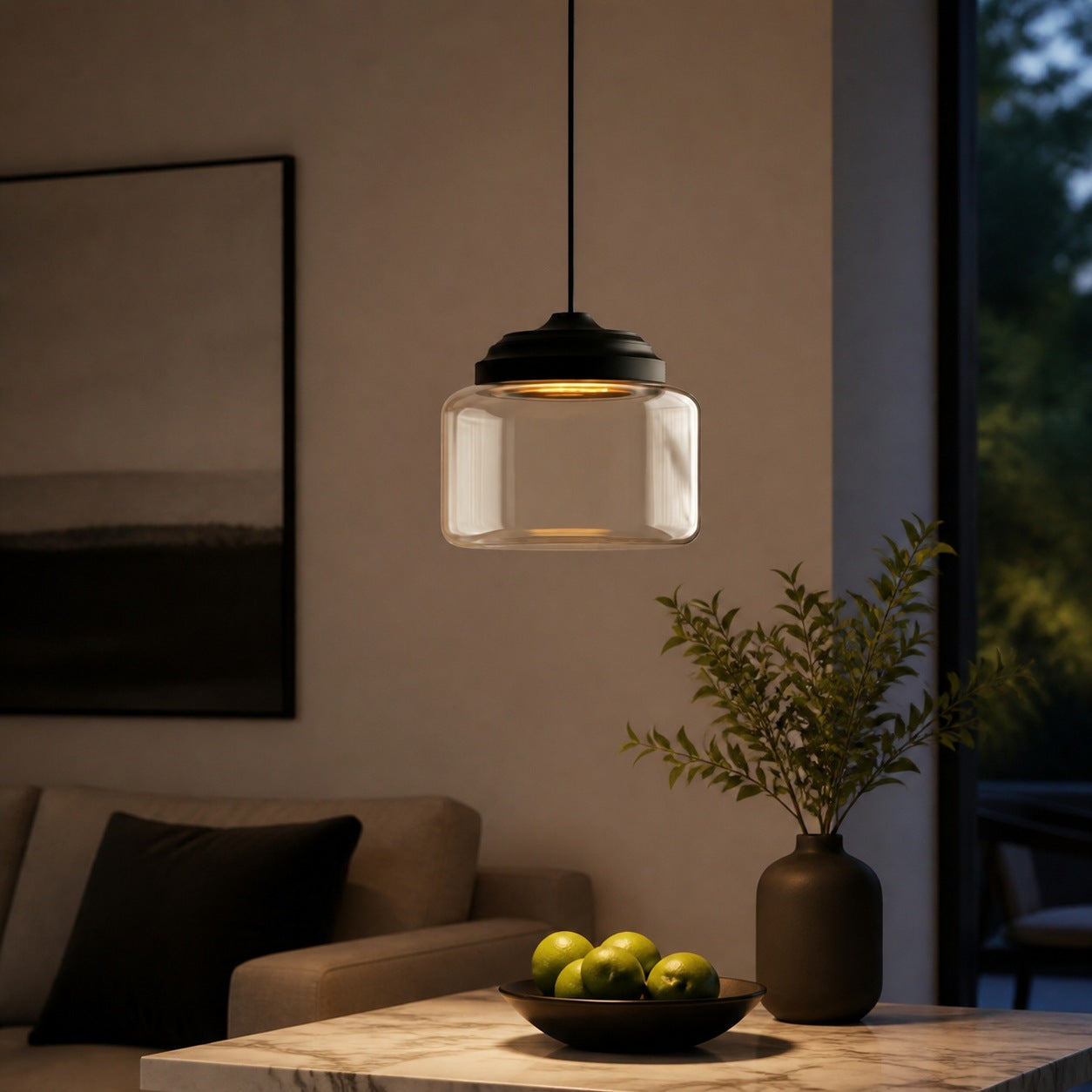 Beastlynn Animal Glass Pendant Lamp - Creative Zoo Design Hanging Light for Nursery N23