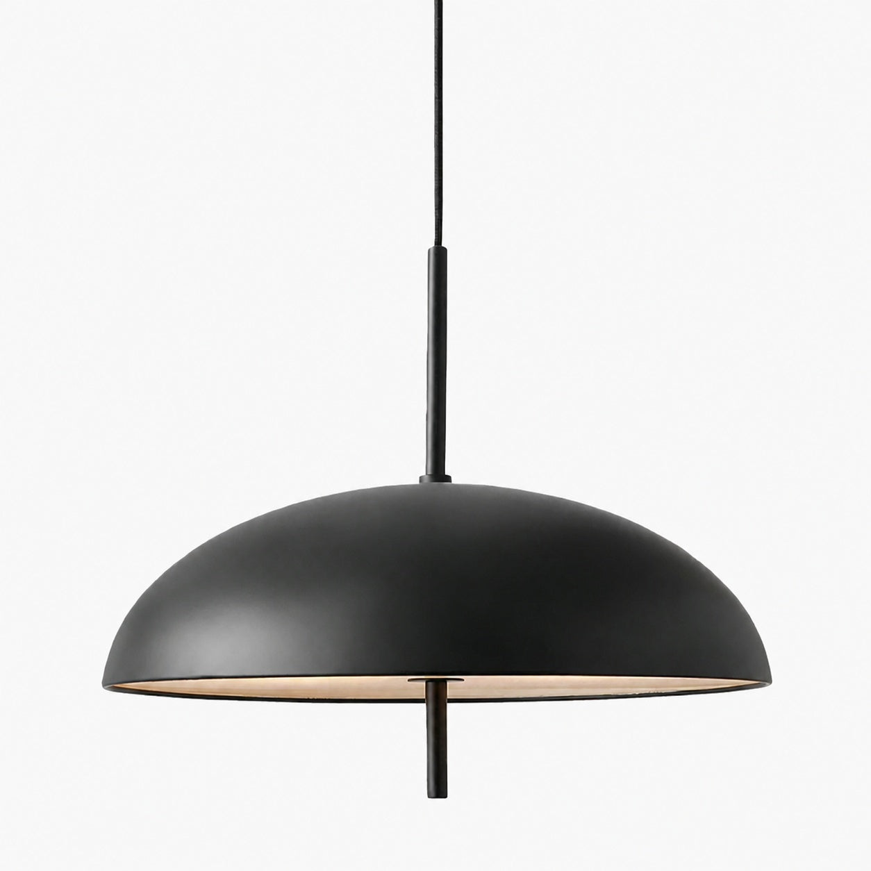 Aurelia Pendant Lamp - Sculptural Metal Frame with Sleek Shade for Dining and Entry