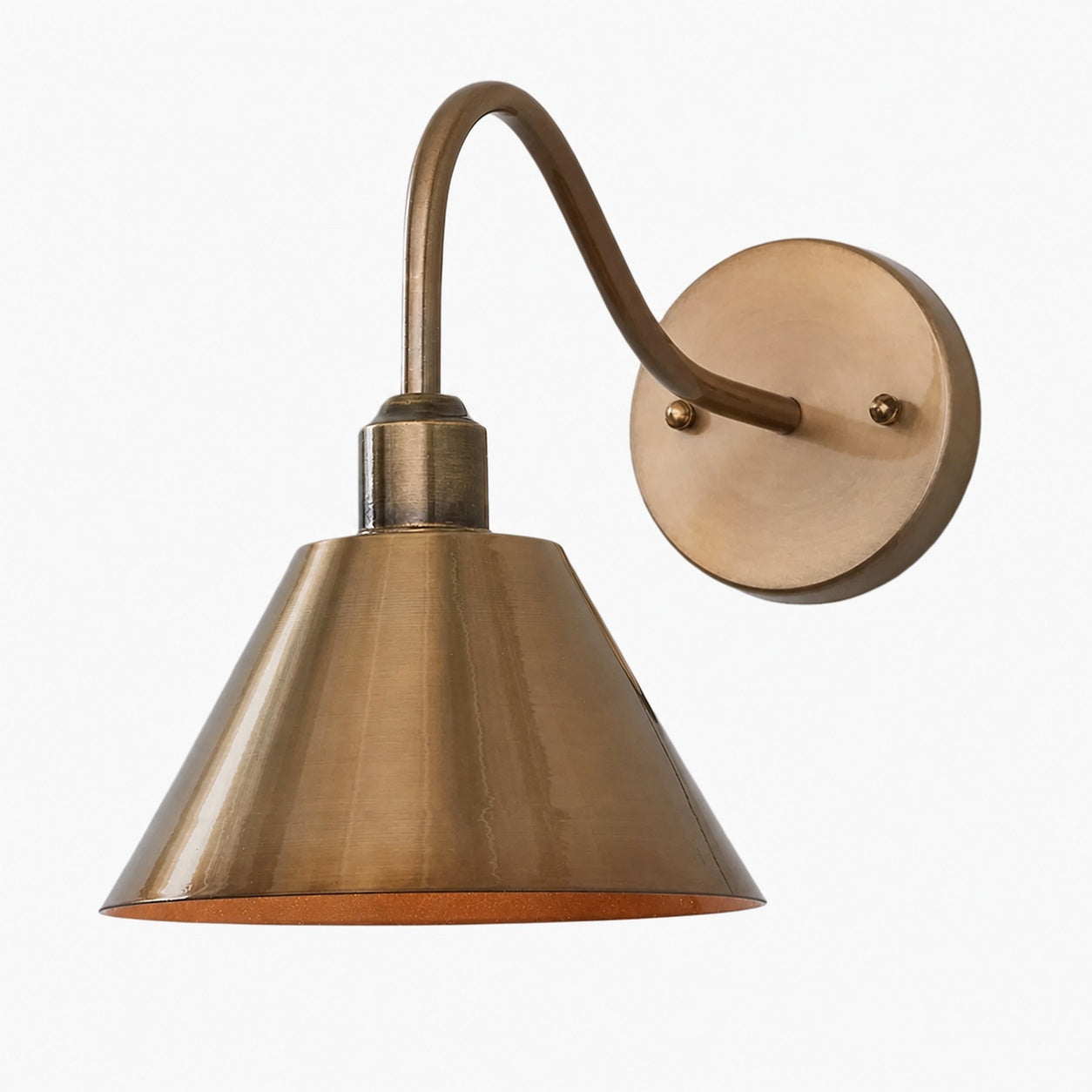 Narix Tapered Metal Wall Sconce - Clean Industrial Design in Contemporary Style for Bedroom and Lounge