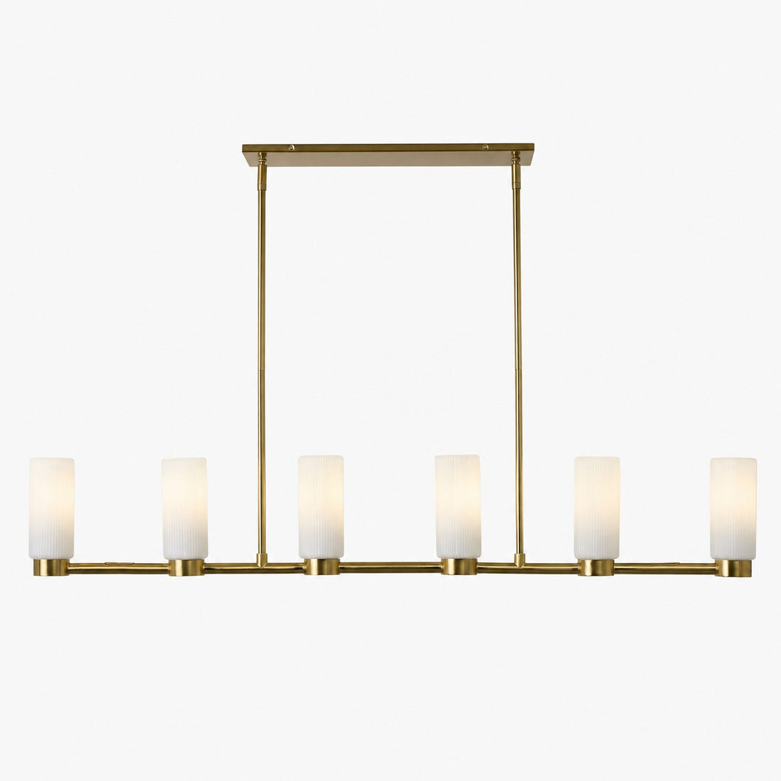 Rivora Fluted Glass Chandelier – Elegant Ribbed Lasting Design