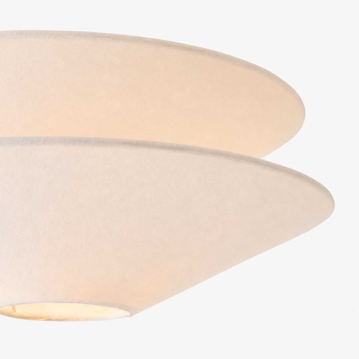 Solivara Flushmount Recessed Milky White Glass Simple Ceiling Lamp