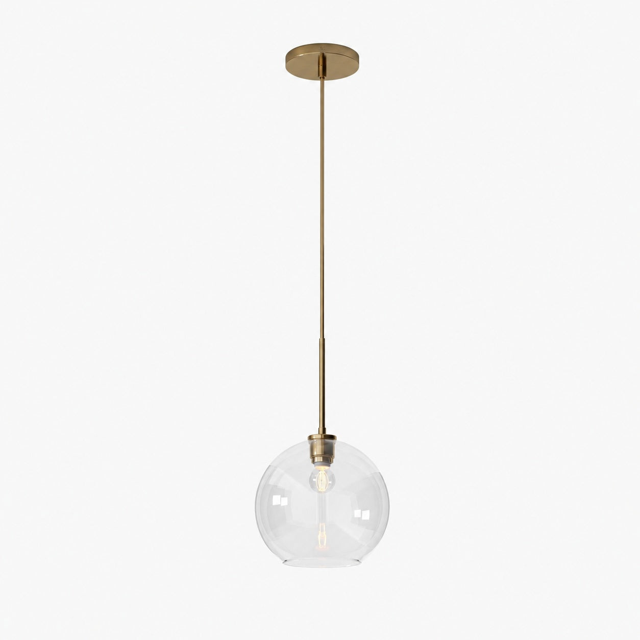 Selvion Sculptural Globe Pendant Light - Modern Glass Pendant Lamp - Sleek Design