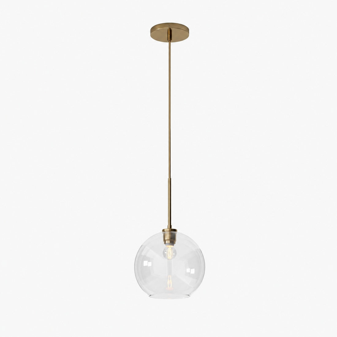 Selvion Sculptural Globe Pendant Light - Modern Glass Pendant Lamp - Sleek Design