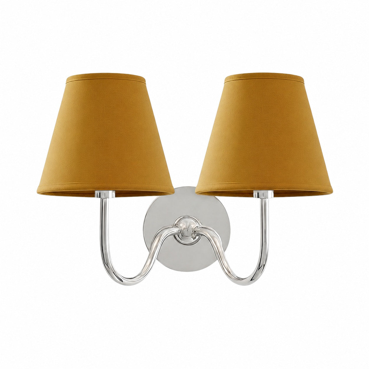 Luvora Vintage Pleated Shade Wall Lamp - Modern Brass Linen Wall Lighting