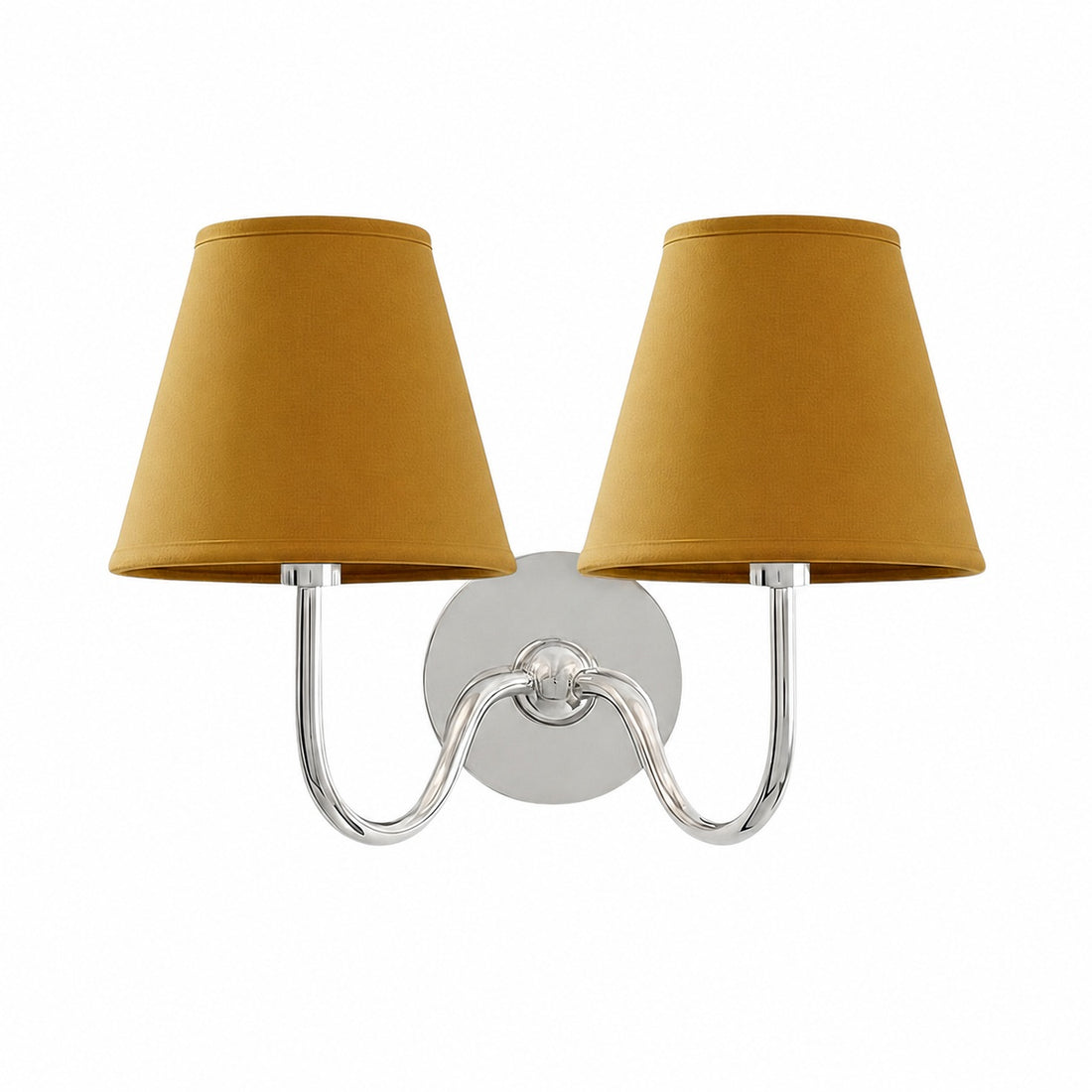 Luvora Vintage Pleated Shade Wall Lamp - Modern Brass Linen Wall Lighting