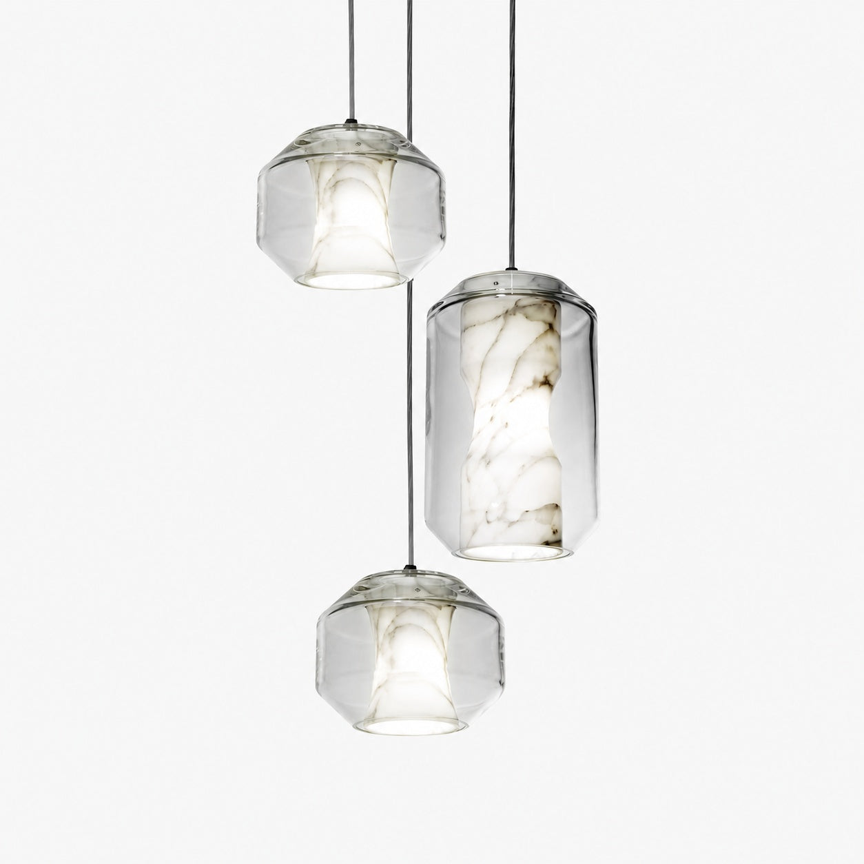 Glass Alabaster Pendant Lamp