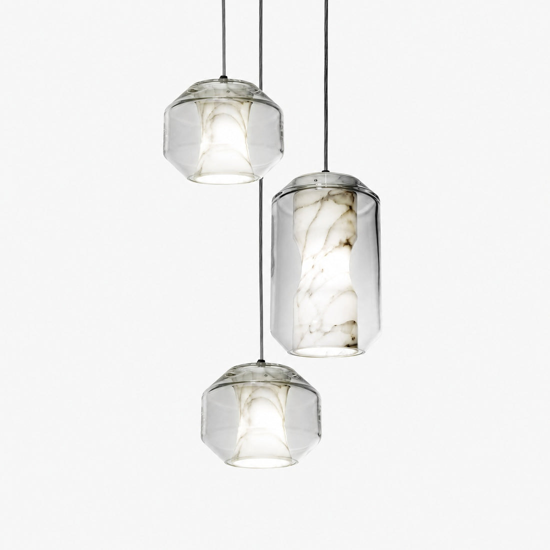Glass Alabaster Pendant Lamp